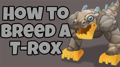 "T-Rox" is a name of a Triple-Element Monster. . Breed t rox